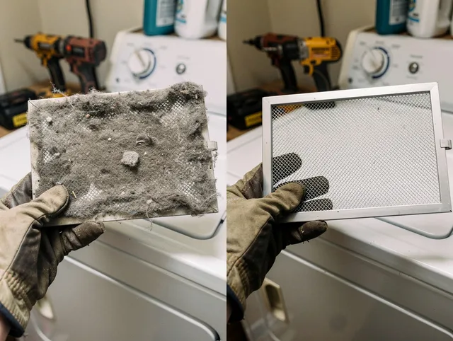 Professional lint trap cleaning by New Milford Dryer Vent Cleaning in New Milford