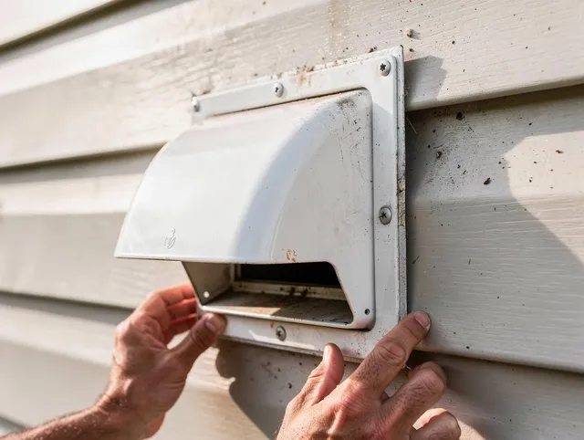 New Milford Dryer Vent Cleaning technician delivering thorough residential dryer vent cleaning service in New Milford
